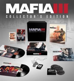 Mafia III Collector's Ed. w/Vinyls, Artbook, Dog Tags & Coasters (No DLC)