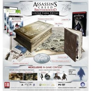 Assassin's Creed: Brotherhood Codex Ed. w/Chest,Codex,DVD,CD&Cards(No DLC)