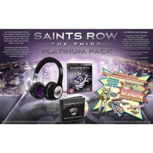 Saints Row The Third Platinum Pack w/Headphones & OST (No DLC)