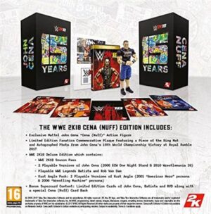 WWE 2K18: Cena (Nuff) Ed. w/Figure & Plaque (No DLC)