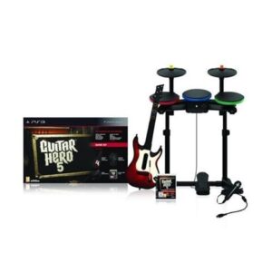 Guitar Hero 5 Super Bundle w/Guitar, Drums & Microphone