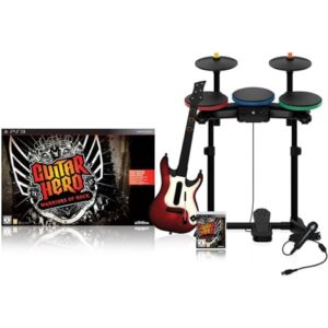 Guitar Hero: Warriors of Rock Band Bundle w/Guitar, Drum Kit & Microphone