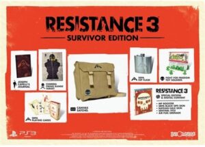 Resistance 3 (18) Survivor Ed. w/Satchel, Flask, Journal, Cards & Soldiers