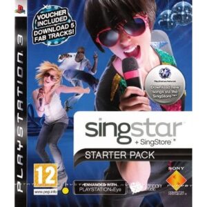 Singstar Starter Pack w/2x Microphones & USB Connector (No DLC)