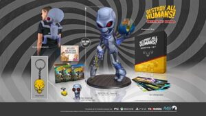 Destroy All Humans! Crypto-137 Ed.w/Figurine,Backpack,Toy,Keychain&6xLitho