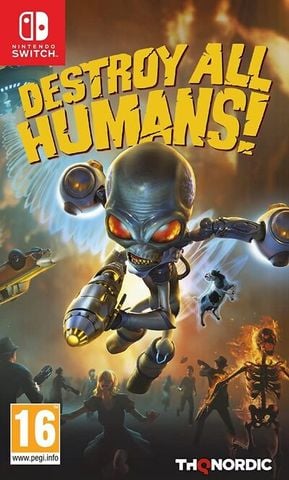 Destroy All Humans! Crypto-137 Ed.w/Figurine,Backpack,Toy,Keychain&6xLitho