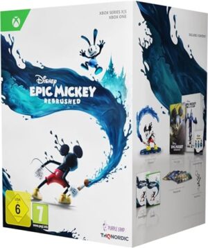 Epic Mickey: Rebrushed Coll Ed, w/Statue,Keychain,Tin Sign,6x Postcard