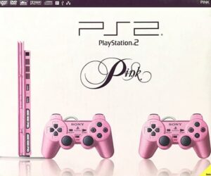 Playstation 2 Slimline Console, Pink (With 2 Pads), Boxed