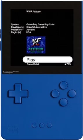 Analogue Pocket Console, Classic Edition Blue, Unboxed