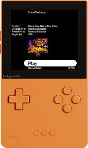 Analogue Pocket Console, Classic Edition Orange, Unboxed