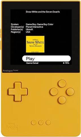 Analogue Pocket Console, Classic Edition Yellow, Unboxed