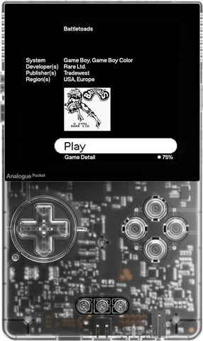 Analogue Pocket Console, Transparent Clear, Unboxed