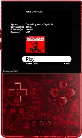 Analogue Pocket Console, Transparent Red, Unboxed