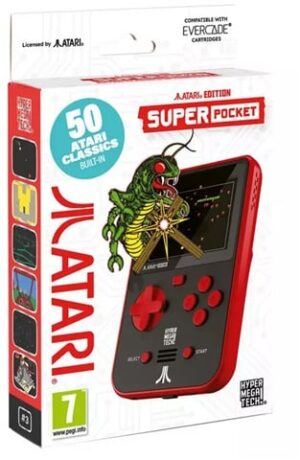 Super Pocket Console, Atari Ed. Red & Black, Boxed