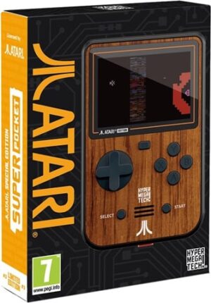 Super Pocket Console, Atari Ed. Woodgrain, Boxed