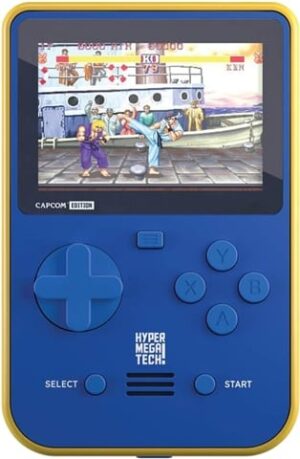 Super Pocket Console, Capcom Ed. Blue/ Yellow, Unboxed