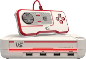 Evercade VS Console, White & Red w/ 1 Controller (No Game), Discounted