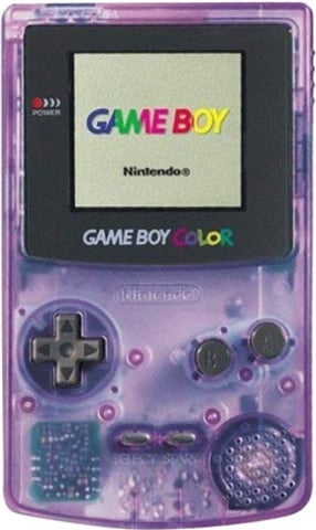 Game Boy Color Console, Clear Purple, Discounted