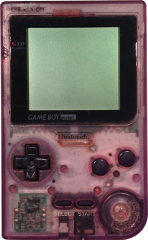 Game Boy Pocket Console Clear Purple, Discounted