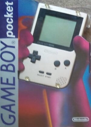 Game Boy Pocket Console Silver (W/ Black Border), Boxed