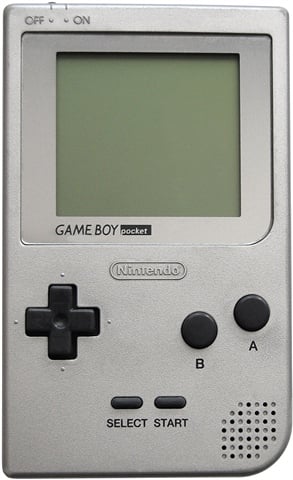 Game Boy Pocket Console Silver (W/ Silver Border), Unboxed
