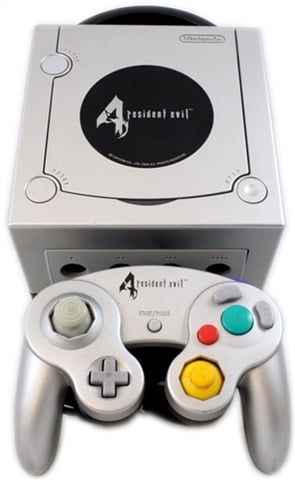 GameCube Console, Resident Evil 4 L.E + Resi. Evil 4 Pad,(No Game)Unboxed