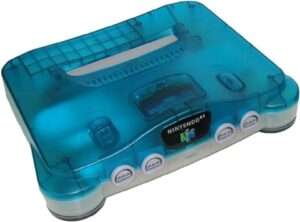 Nintendo 64 Console, Clear Blue W/Expansion Pak (No Game), Discounted