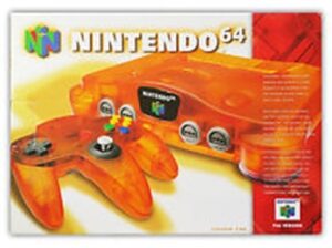 Nintendo 64 Console, Fire Orange W/Expansion Pak, Boxed