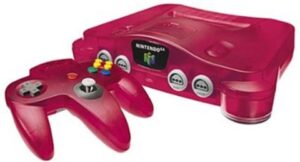 Nintendo 64 Console, Watermelon Red, Unboxed