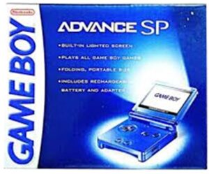 Game Boy Advance SP AGS-001 Console, Cobalt Blue, Boxed