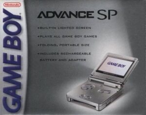 Game Boy Advance SP AGS-001 Console, Cool Silver, Boxed