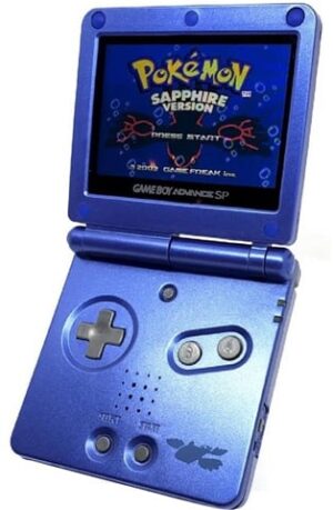 Game Boy Advance SP AGS-001 Console, Kyogre Blue (No Game), Unboxed