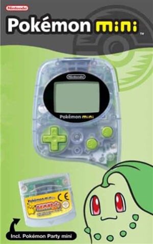 Pokemon mini Console (PAL), Chikorita Green, W/ Pokemon Party, Boxed