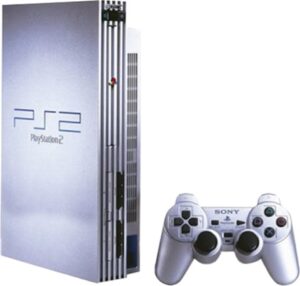 Playstation 2 Console, Silver (With 2 Pads), Unboxed