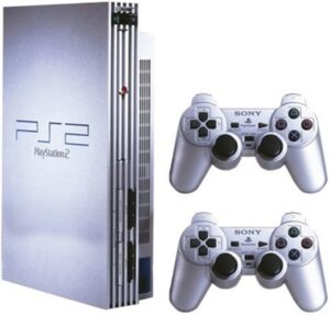 Playstation 2 Console, Silver (With 2 Pads), Discounted