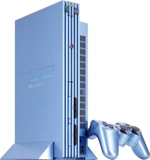 Playstation 2 Console, Aqua Blue (With 1 Pad), Discounted