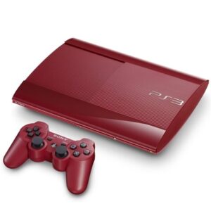 PS3 Super Slim Console, 500GB, Red, +1Pad Unboxed