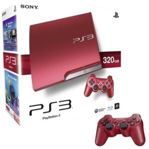 PS3 Slim Console, 320GB, Scarlet Red +1 Pad Boxed