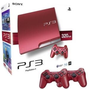 PS3 Slim Console, 320GB, Scarlet Red +2 Pads Boxed