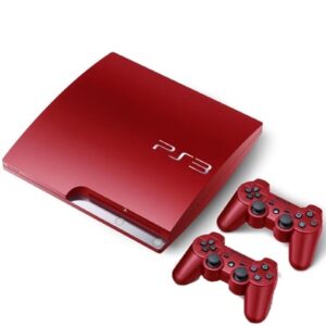 PS3 Slim Console, 320GB, Scarlet Red +2 Pads Unboxed