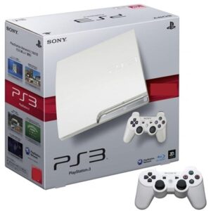 PS3 Slim Console, 320GB, White +1 Pad, Boxed