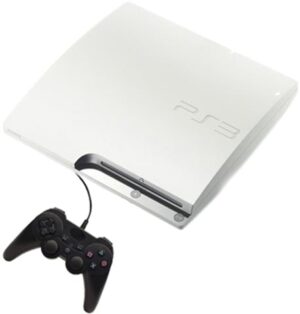 PS3 Slim Console, 320GB, White +1 Pad, Discounted