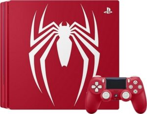 Playstation 4 Pro Console, 1TB Spider-Man Red (No Game), Boxed