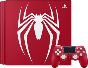 Playstation 4 Pro Console, 1TB Spider-Man Red (No Game), Unboxed