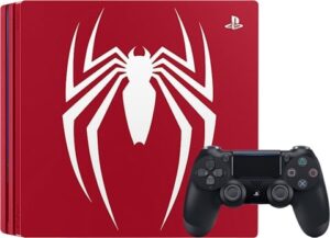 Playstation 4 Pro Console, 1TB Spider-Man Red (No Game), Discounted