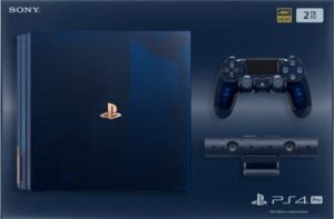Playstation 4 Pro Console, 2TB 500 Million Blue + Blue Camera, Boxed