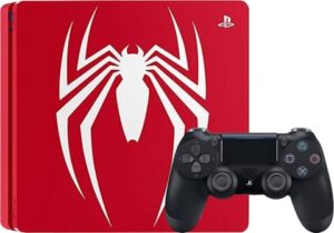 Playstation 4 Slim Console, 1TB Spider-Man Red (No Game), Discounted