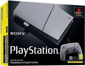 Playstation 5 Slim Digital Ed. Console, 1TB, 30th Ann. Grey, Mint