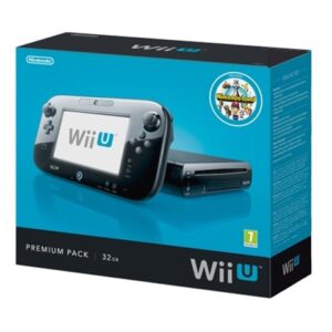 Wii U Console, 32GB Premium Black (No Game), Boxed