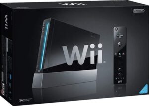 Wii Console, Black, W/ WiimotePlus (No Game), Boxed
